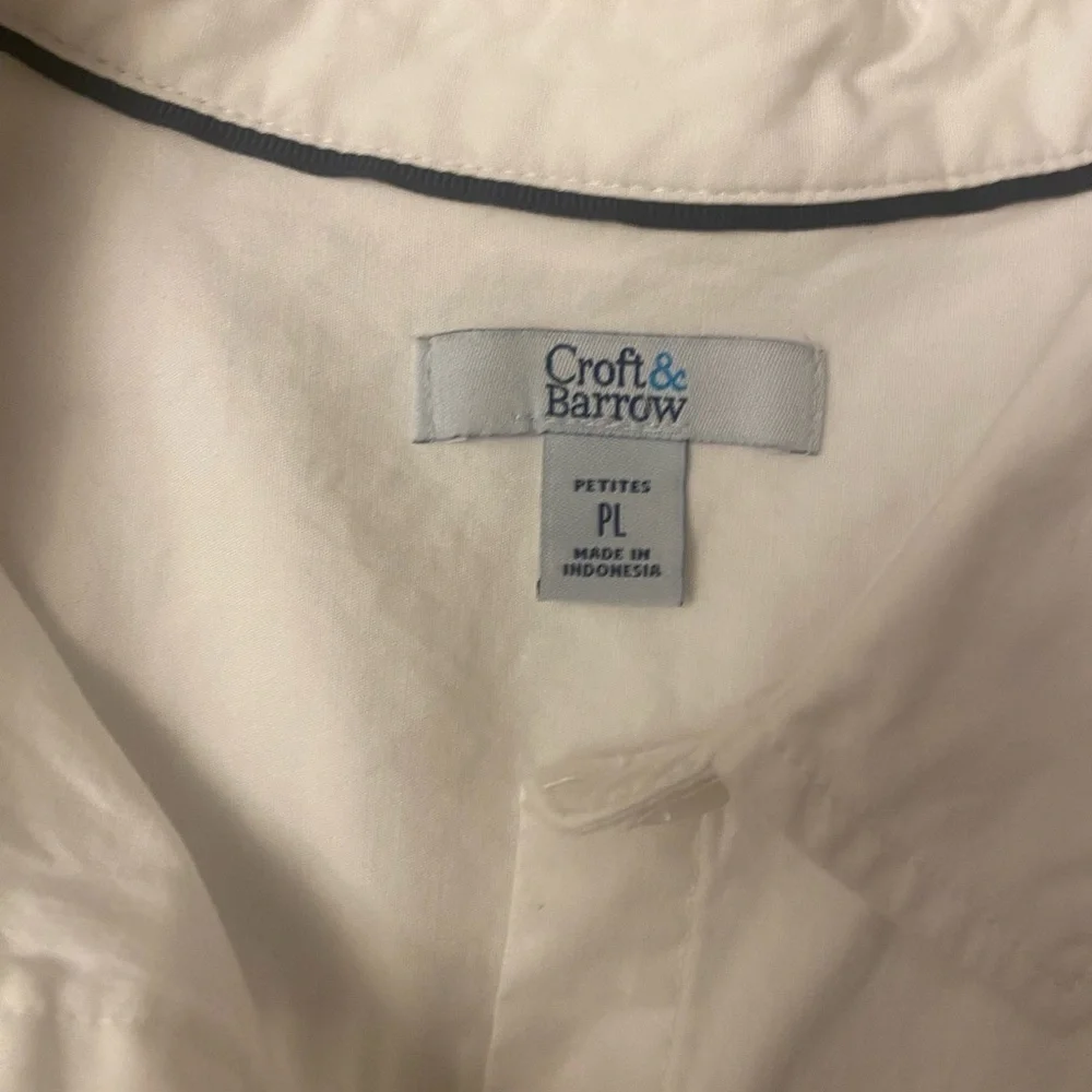 Crate & Barrel Shirt White LP - Picture 4 of 9